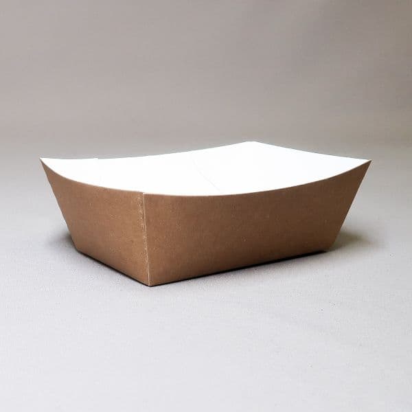 500 x Colpac Mini Kraft Open Food Tray