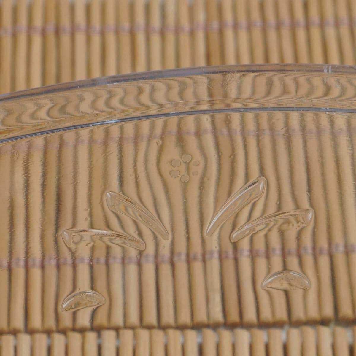 Clear Round Rigid Plastic Salad Bowl