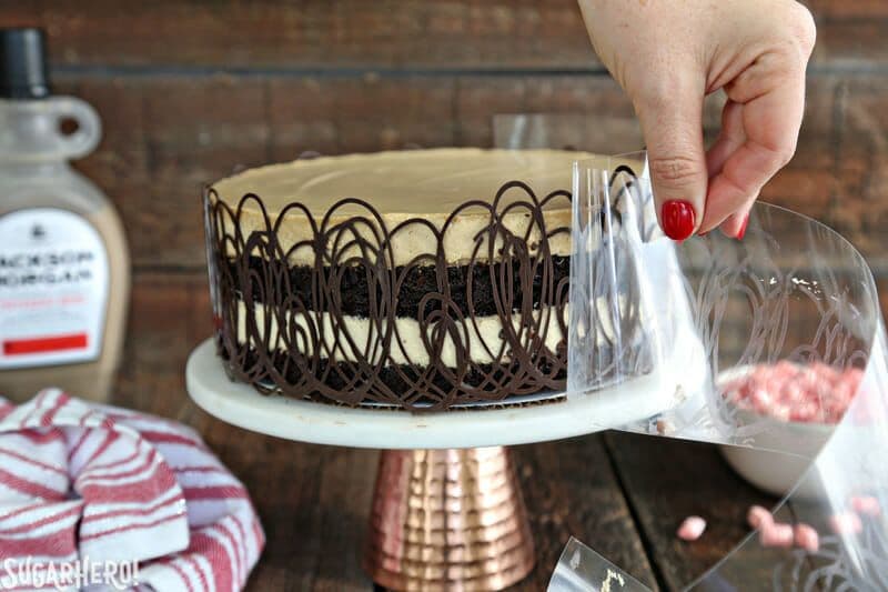 Clear Polypropylene Cake Collar for Large Cakes