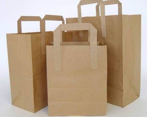 Tape Handle Paper Carrier Bags - Multiple Sizes/Colours