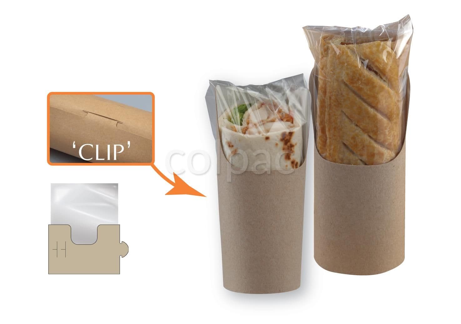 Colpac Tortilla Wrap Clasp Clip Packs - Multiple Sizes (Pack of 500 )