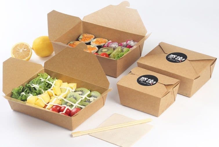 Kraft Card Takeaway Food Boxes - Multiple Sizes