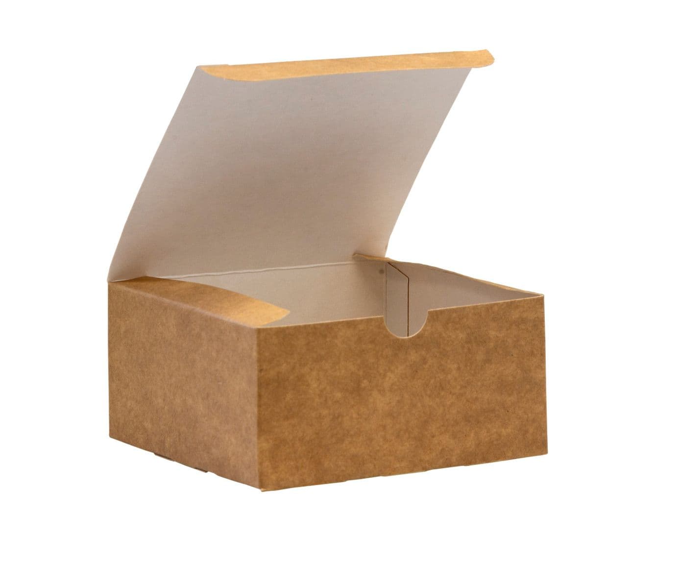 Square Card Burger Boxes - Kraft or Black (Pack of 500)