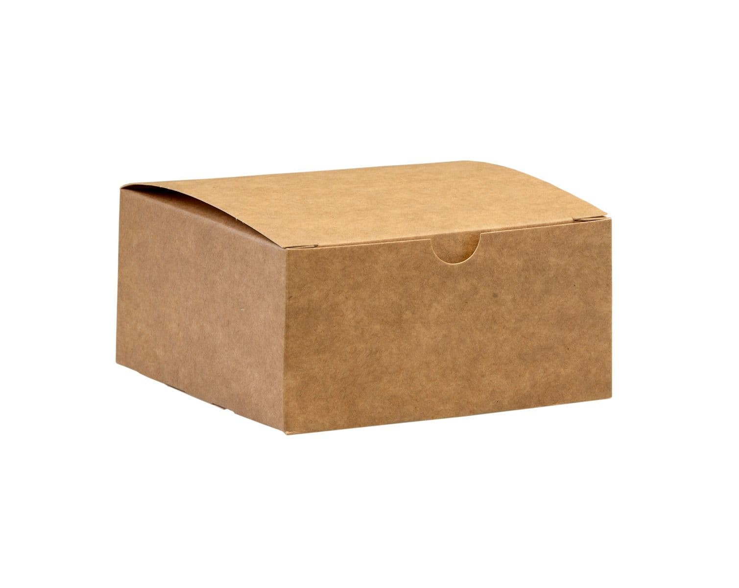 Square Card Burger Boxes - Kraft or Black (Pack of 500)