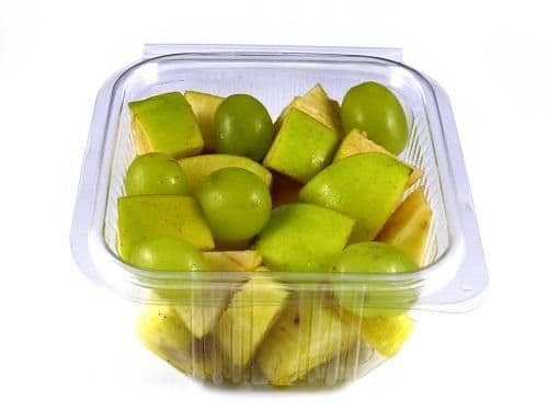 500 x Clear Plastic 250ml Rectangular Salad Containers