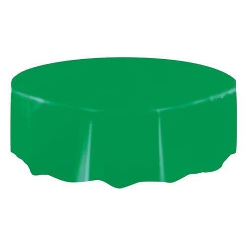 Coloured Round Plastic Tablecover