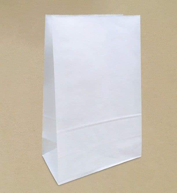 100 x Large White SOS Paper Grab Bag