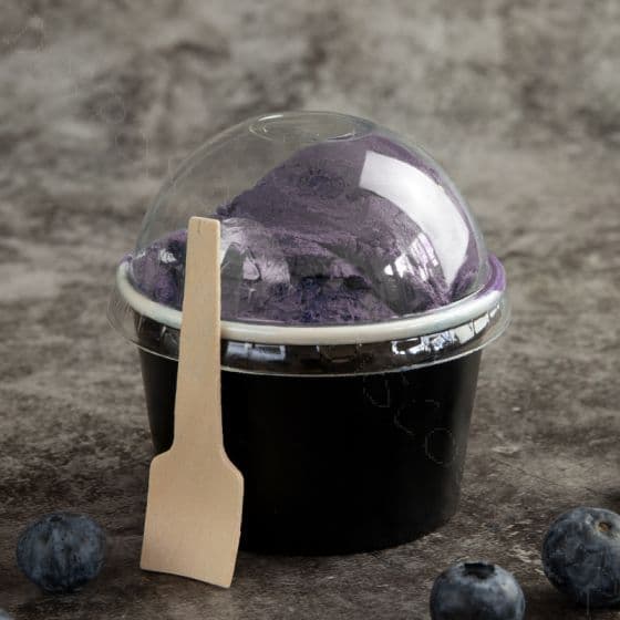 Black Paper Ice Cream Tubs - Multiple Sizes